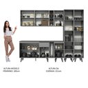 Ver imagem 6 de Armário de Cozinha Completa 260cm Cinza Nice Madesa 05