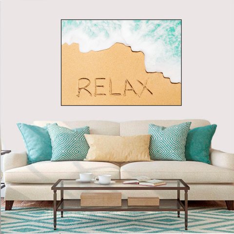 Quadro Canvas Relax Praia 80x1,00