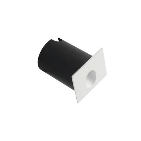 Kit 20 Balizador Led Externo/interno 2w Preto Embutir 3000k - Branco