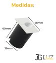 Ver imagem 4 de Kit 20 Balizador Led Externo/interno 2w Preto Embutir 3000k - Branco