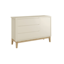 Ver imagem 5 de Quarto de Bebê Berço + Cômoda Sapateira + Guarda Roupa 3 Portas Areia Classic Madeira Natural