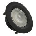 Ver imagem 2 de Kit 7 Spot Led 5w Redondo Embutir Branco Frio 9x9cm Preto