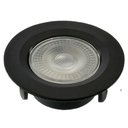 Ver imagem 3 de Kit 7 Spot Led 5w Redondo Embutir Branco Frio 9x9cm Preto