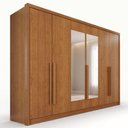 Ver imagem 2 de Guarda-Roupa Casal com Espelho 6 Portas e 6 Gavetas Multimóveis Crnvh-GRP142 Cinamomo
