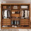 Ver imagem 5 de Guarda-Roupa Casal com Espelho 6 Portas e 6 Gavetas Multimóveis Crnvh-GRP142 Cinamomo