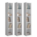 Ver imagem 1 de Estante Livreiro com Prateleiras Janaína Kit 3 Unid Branco