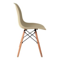 Kit Cadeira de Jantar Eames Eiffel 4 Unidades Lindas Original Fendi Nude - 3