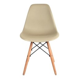 Kit Cadeira de Jantar Eames Eiffel 4 Unidades Lindas Original Fendi Nude - 4