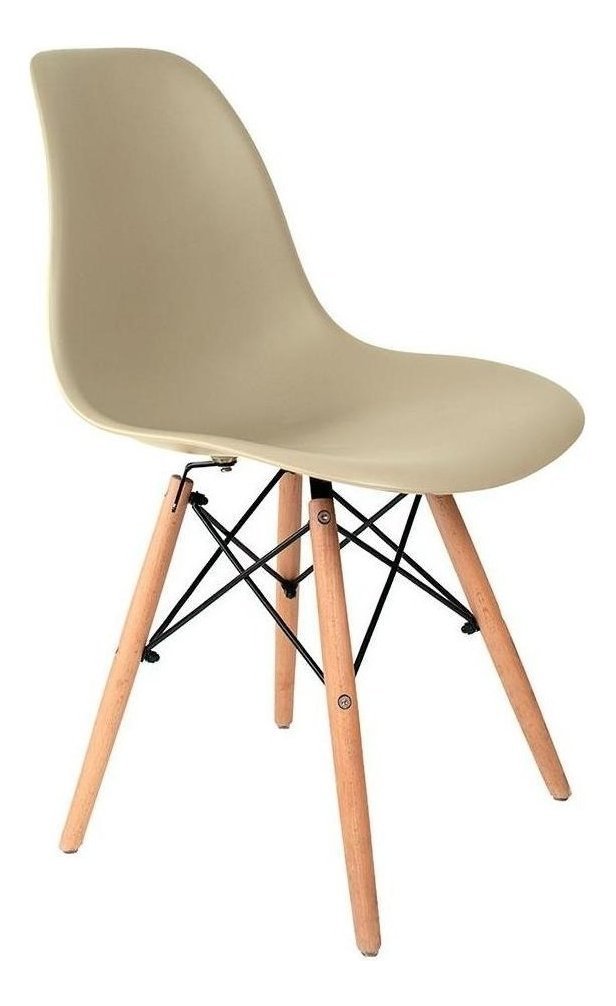 Kit Cadeira de Jantar Eames Eiffel 4 Unidades Lindas Original Fendi Nude - 5