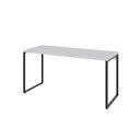 Ver imagem 1 de Mesa Office 150X60X75Cm Branco Chess / Est.Preta