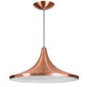 Ver imagem 2 de Luminária Pendente Chapeu Sala Jantar New Cobre
