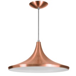 Luminária Pendente Chapeu Sala Jantar New Cobre - 2