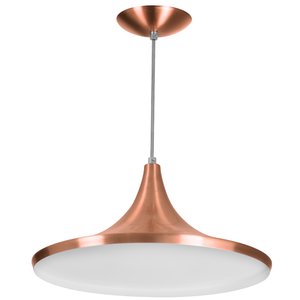 Luminária Pendente Chapeu Sala Jantar New Cobre