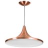 Luminária Pendente Chapeu Sala Jantar New Cobre - 1