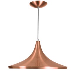 Luminária Pendente Chapeu Sala Jantar New Cobre - 3