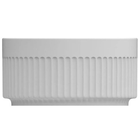 Tigela Ramekin de Porcelana 50ml Canelado Pequeno Germer Branco