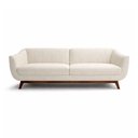 Ver imagem 1 de Sofá Nord 3 Lugares 230cm Bouclé Off White - Sallar Home