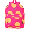 Mochila de Costas Feminina Juvenil Básica Bolinhas Cor Pink - 1