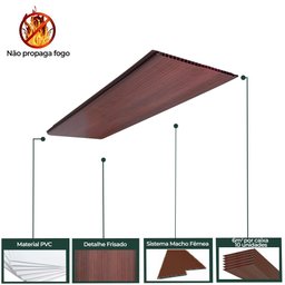 Forro de PVC 8mm 10 UN AZN- Cedrinho - 5