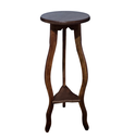 Ver imagem 3 de Mesa de Canto Mesinha Redonda Madeira Rustica Lateral Decor