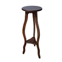 Ver imagem 2 de Mesa de Canto Mesinha Redonda Madeira Rustica Lateral Decor