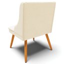 Ver imagem 6 de Kit 4 Cadeiras Decorativas Sala de Jantar Pés Palito de Madeira Firenze Linho Bege/Natural G19 - Gra