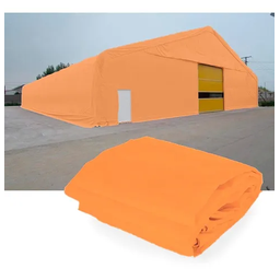 Lona Leve Laranja Encerado Carreteiro 6x11 / 11x6 300 Micras Impermeável com Ilhós - Carga Pesada - 4