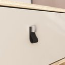Ver mais imagens de Conjunto Cômoda Sapateira com Mesa de Cabeceira Branco/Amêndoa/Off White