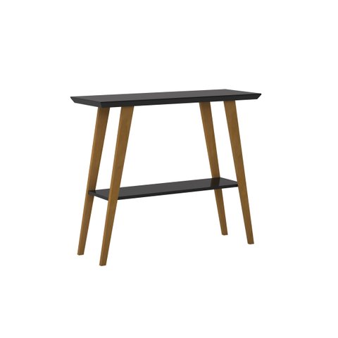 Aparador Monaco Tampo Retangular com Prateleira:preto