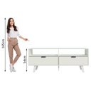 Ver imagem 7 de Rack para Tv até 55 Polegadas Madesa Oslo com 2 Portas - Branco