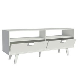 Rack para Tv até 55 Polegadas Madesa Oslo com 2 Portas - Branco - 5