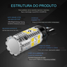 Par Lâmpada 16 Chip Led 3030 T15 W16w Canbus Âmbar Laranja Distribuído Frc Magazine T15/w16w - 5