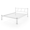 Ver imagem 3 de Cama Casal Bruna 100% de Aço Estilo Industrial Reforçada - Branco