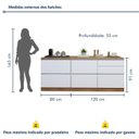 Ver imagem 5 de Cozinha Completa Modulada 8 Peças 11 Portas 10 Gavetas com Rodapé Norten