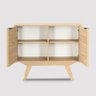 Balcão Alia 2 Portas 90 Cm Telinha Ratan Tauari - Telinha Rattan - 5