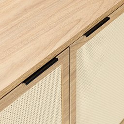 Balcão Alia 2 Portas 90 Cm Telinha Ratan Tauari - Telinha Rattan - 7