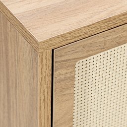 Balcão Alia 2 Portas 90 Cm Telinha Ratan Tauari - Telinha Rattan - 6