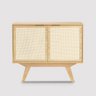 Balcão Alia 2 Portas 90 Cm Telinha Ratan Tauari - Telinha Rattan - 1