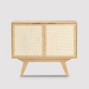 Ver imagem 1 de Balcão Alia 2 Portas 90 Cm Telinha Ratan Tauari - Telinha Rattan