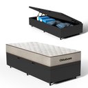Ver imagem 1 de Cama Box Baú com Colchão de Espuma D60 Ortobom Force Dream Solteiro 88 Cm