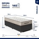 Ver mais imagens de Cama Box Baú com Colchão de Espuma D60 Ortobom Force Dream Solteiro 88 Cm