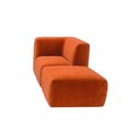 Ver imagem 1 de Sofá Modular Boucle Canto + Chaise Espuma Premium para Sala Embalado a Vácuo 1.54m - Terracota