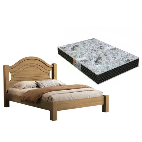 Cama Casal Isis 100% Mdf para Colchão -super Reforçada -basoto C/ Colchão Casal D23 Gazin:amendoa