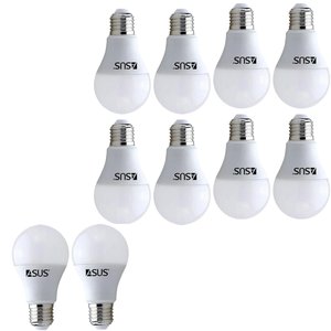 Lâmpada Bivolt Luz Led Branco Frio 12w 6500K Bulbo Soquete E27 Iluminaçao Casa