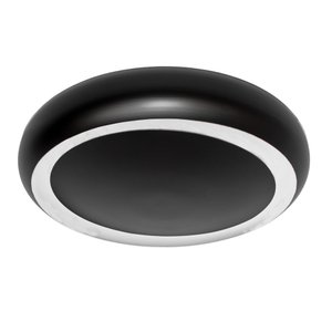 PLAFON ALIANÇA LUZ INDIRETA PRETO FOSCO