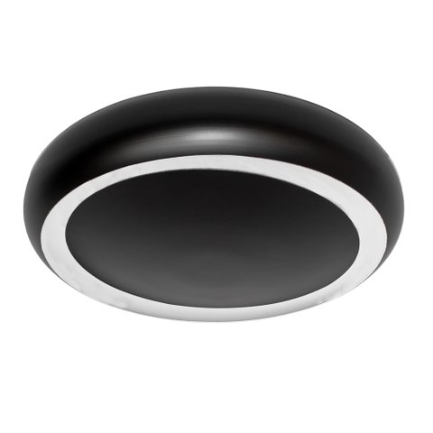 PLAFON ALIANÇA LUZ INDIRETA PRETO FOSCO