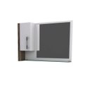 Ver imagem 4 de Conjunto para Banheiro Gabinete com Cuba F44 e Espelheira Legno 830W Branco/Carvalho Dark