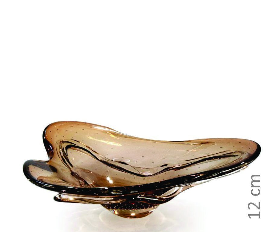Centro De Mesa Em Cristal Murano Marrom - São Marcos 44Cm - 2