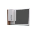 Ver imagem 4 de Conjunto para Banheiro Gabinete com Cuba F44 e Espelheira Legno 830W Branco/Nogal