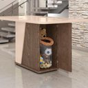 Ver imagem 3 de Kit Mesa de Jantar Harmonia com 6 Cadeiras Sinfonia em Linho Carvalho/fendi/cinza